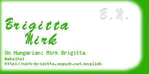 brigitta mirk business card